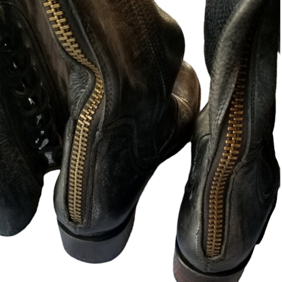 Freebird West Charcoal Over The Knee Riding Boots Size 6 - Picture 4 of 7